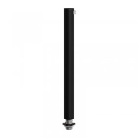 Serre-câble cylindrique en métal long 15 cm avec tige, écrou et rondelle - Noir