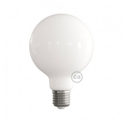 Ampoule LED blanc lait - Globe G95 - 7.5W E27 Dimmable 2700K