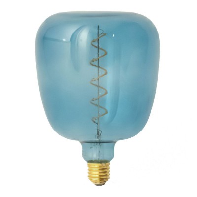 Ampoule LED XXL Bona série Pastel, Bleu Océan (Ocean Blue), filament spirale 5W E27 Dimmable 2700K