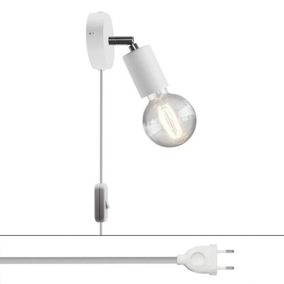 Lampe Spostaluce Snodo réglable en métal - Blanc