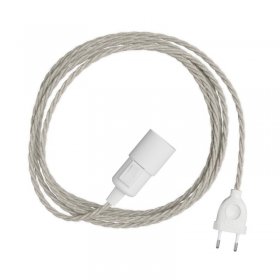 Snake Twisted - Lampe plug-in avec câble textile tressé - TN01